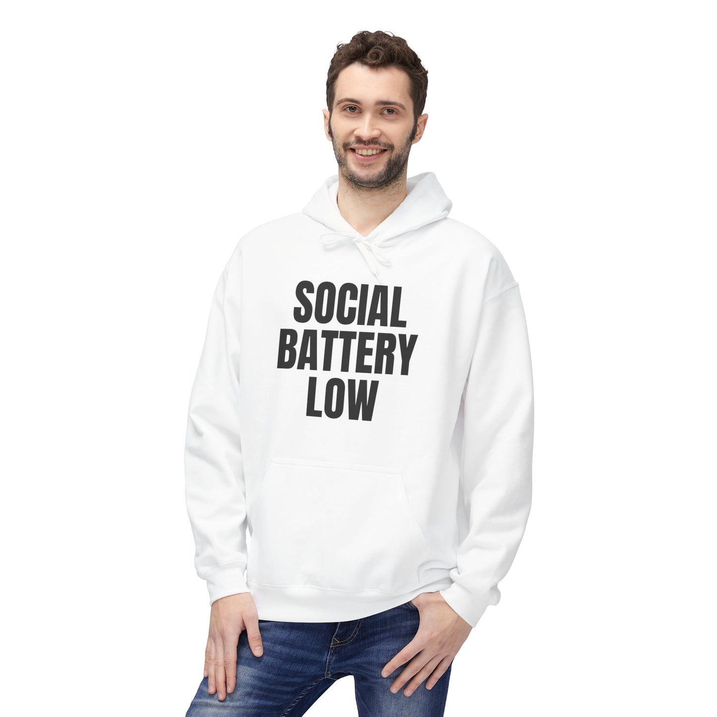 Social Battery Low Hoodie