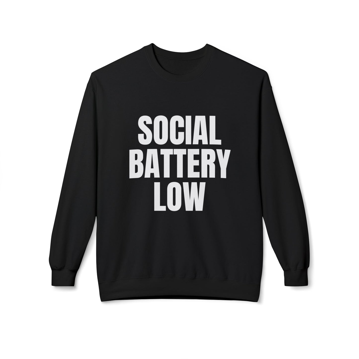 Social Battery Low Crewneck Sweatshirt