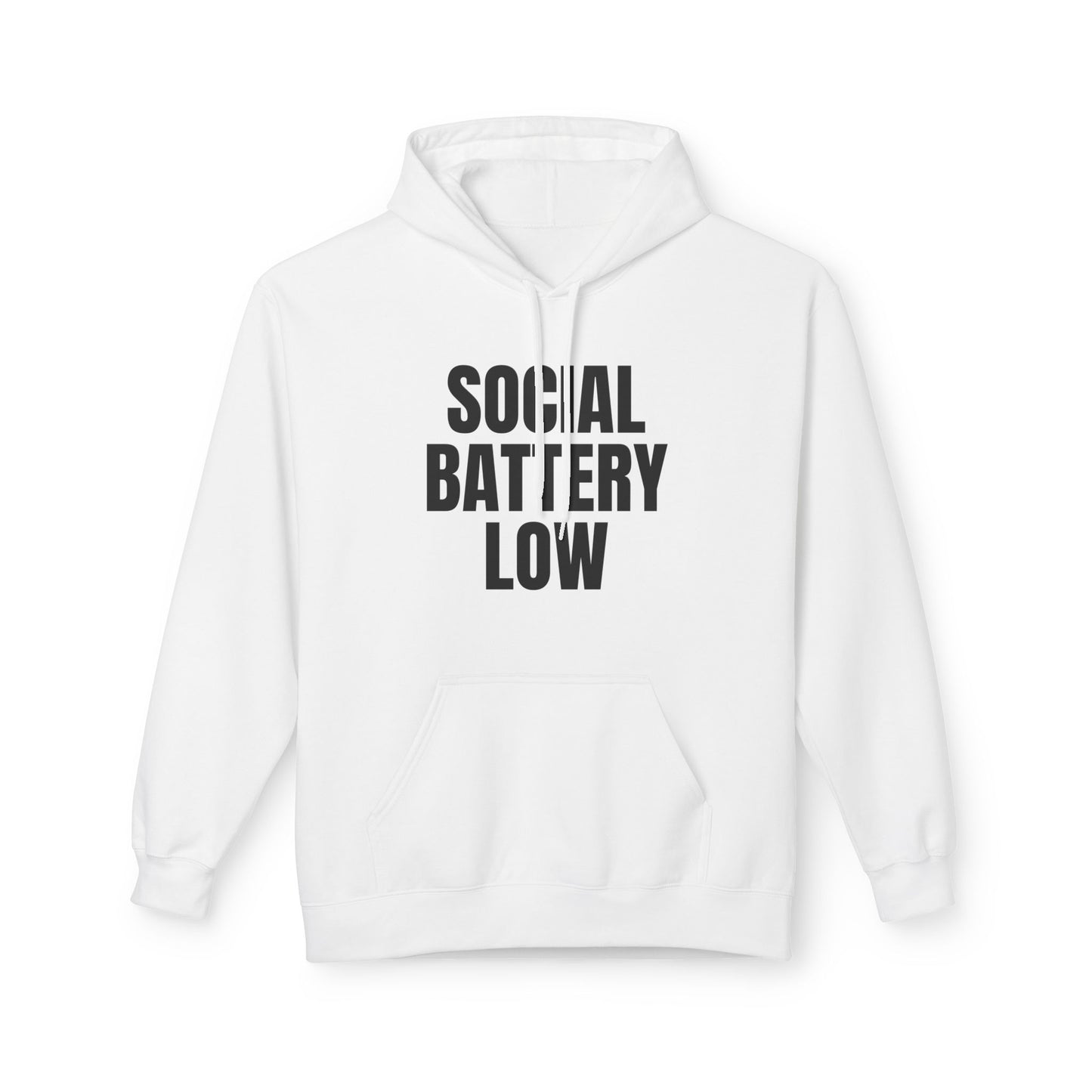 Social Battery Low Hoodie