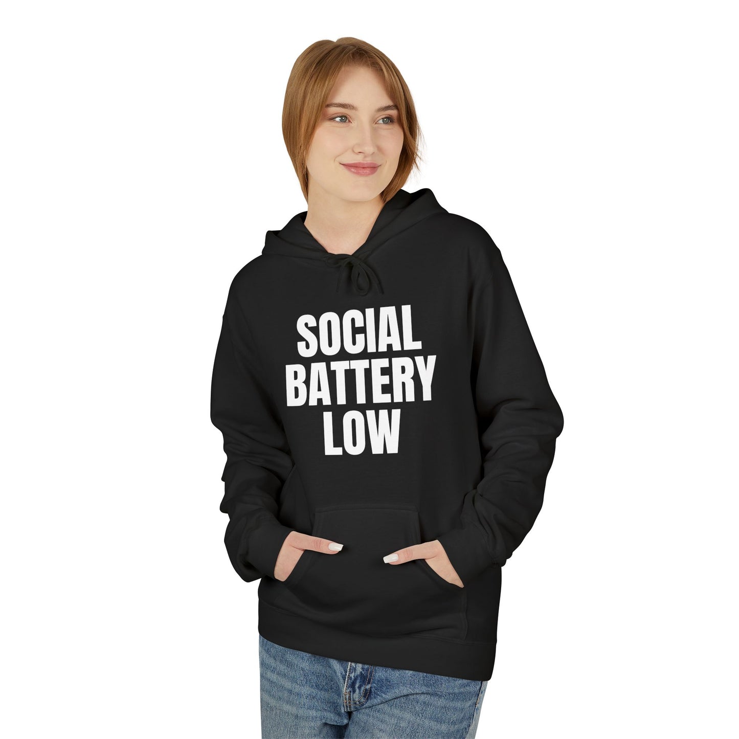 Social Battery Low Hoodie
