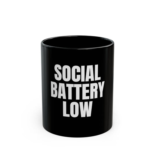 Social Battery Low Mug